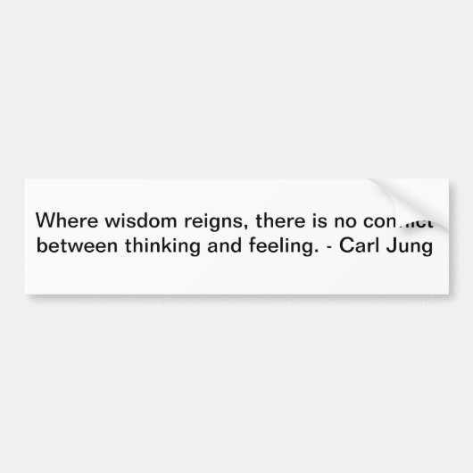 Carl Jung on Wisdom Autoaufkleber (Vorne)