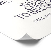 Carl Jung Quote Ich bin nicht das, was mir passier Poster (Ecke)