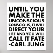 Carl Jung Quote Unconcious Poster (Vorne)