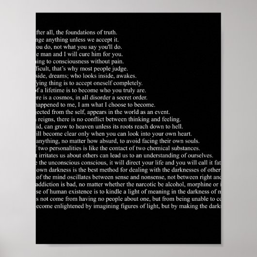 Carl Jung Quotes Poster (Vorne)