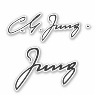 Carl Jung Signatur Aufkleber