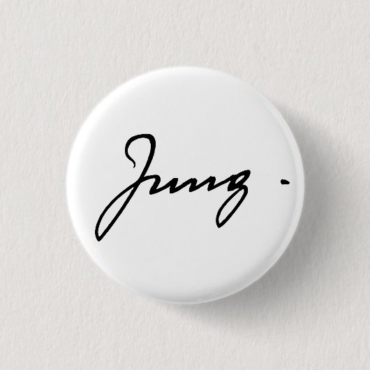 Carl Jung Signatur Button (Vorderseite)