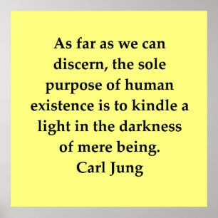 Carl Jung Zitat Poster