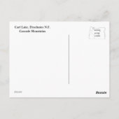 Carl Lake Oregon Postkarte (Rückseite)