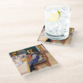 Carl Larsson A Late Risers Miserable Breakfast Glasuntersetzer (Schrägansicht)