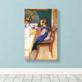 Carl Larsson A Late Riser's Miserable Breakfast Leinwanddruck (Insitu (Holzboden))