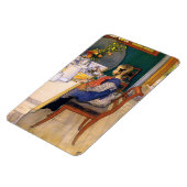 Carl Larsson A Late Riser's Miserable Breakfast Magnet (Linke Seite)