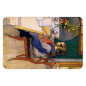 Carl Larsson A Late Riser's Miserable Breakfast Magnet (Horizontal)
