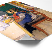 Carl Larsson A Late Riser's Miserable Breakfast Poster (Ecke)