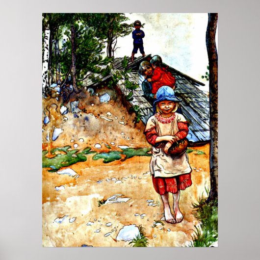 Carl Larsson. Am Keller, Poster (Vorne)