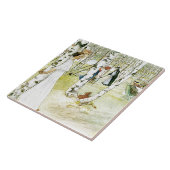 Carl Larsson-Aquarell-Familien-Malerei-Fliese Fliese (Seite)