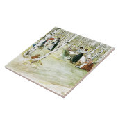 Carl Larsson-Aquarell-Familien-Malerei-Fliese Fliese (Seite)