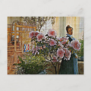 Carl Larsson art: Azalea Postkarte