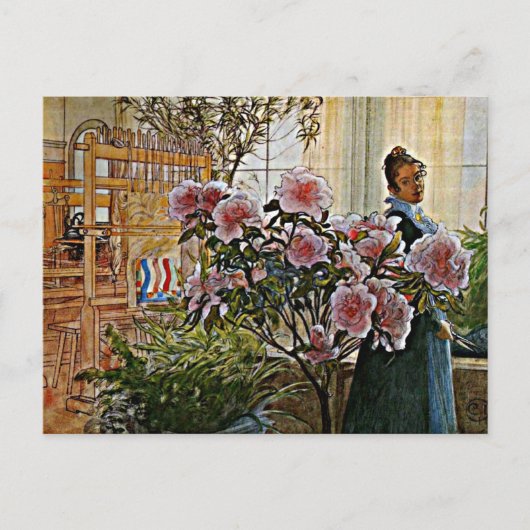 Carl Larsson art: Azalea Postkarte (Vorderseite)