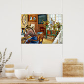 Carl Larsson art - Correspondence Poster (Küche)