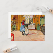 Carl Larsson art: Die Küche, beliebtes Gemälde Karte (Vorderseite/Rückseite Beispiel)