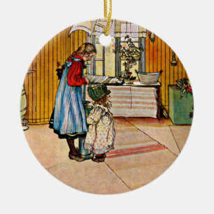 Carl Larsson art: Die Küche Keramik Ornament
