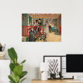 Carl Larsson art: Ein Tag der Feier Poster (Heimbüro)