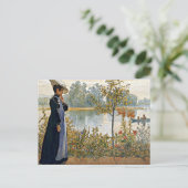 Carl Larsson art: Karin an der Küste Postkarte (Stehend Vorderseite)
