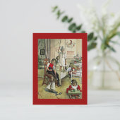 Carl Larsson art: Weihnachten Morgen (Stehend Vorderseite)