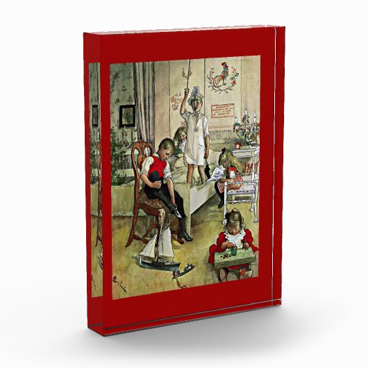 Carl Larsson art: Weihnachten Morgen Fotoblock (Links)