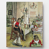 Carl Larsson art: Weihnachten Morgen Fotoplatte (Vorderseite)