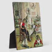 Carl Larsson art: Weihnachten Morgen Fotoplatte (Seite)