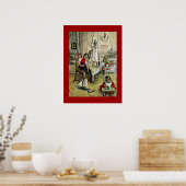 Carl Larsson art: Weihnachten Morgen Poster (Küche)
