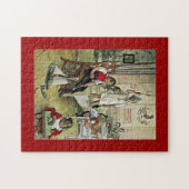 Carl Larsson art: Weihnachten Morgen Puzzle (Horizontal)