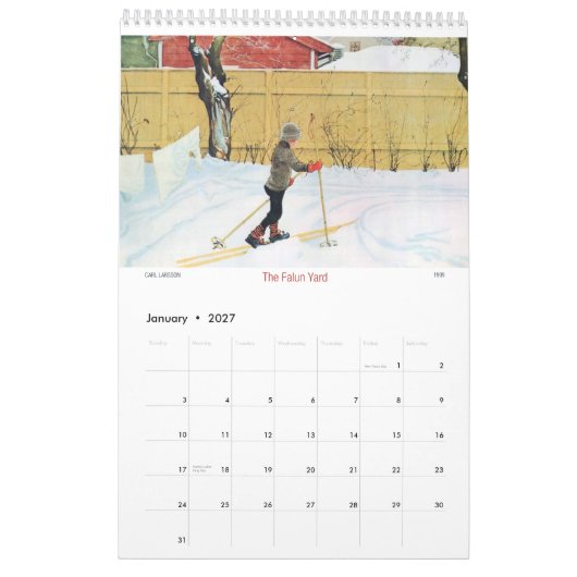 Carl Larsson aus Kalender der Tür- heraus2015 (Jan 2027)