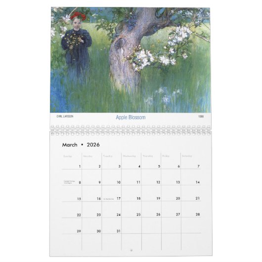 Carl Larsson aus Kalender der Tür- heraus2016 (Mär 2026)