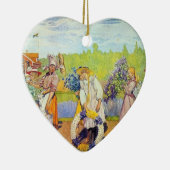 Carl Larsson außerhalb der Sommer-Winde brennen Keramik Ornament (Rechts)