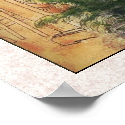 Carl Larsson Azaleas Poster (Ecke)