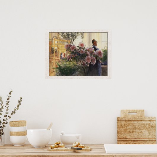 Carl Larsson Azaleas Poster (Küche)