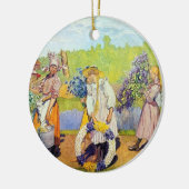 Carl Larsson bläst außerhalb des Sommers Keramikornament (Links)