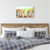 Carl Larsson bläst außerhalb des Sommers Leinwanddruck (Insitu (Schlafzimmer))