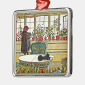 Carl Larsson - Blume auf einem Windows, Ornament Aus Metall (Links)