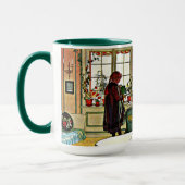 Carl Larsson - Blume auf einem Windows, schöne Kun Tasse (Links)