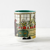 Carl Larsson - Blume auf einem Windows, schöne Kun Tasse (Zentrum)