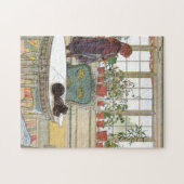 Carl Larsson - Blume über das Windows Puzzle (Horizontal)