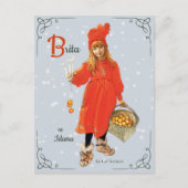Carl Larsson Brita als Iduna CC0909 Weihnachten Postkarte (Vorderseite)