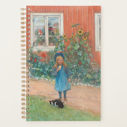 Carl Larsson - Brita mit Katze Planer (Vorderseite)