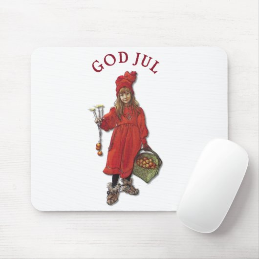 Carl Larsson Brita, wie Iduna sagt, Gott Jul Mousepad (Mit Mouse)