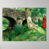 Carl Larsson - Brücke in Grez Poster (Vorne)