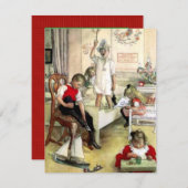 Carl Larsson Christmas Morning Feiertagskarte (Vorne/Hinten)
