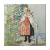 Carl Larsson Christmas Tree Fliese (Vorderseite)