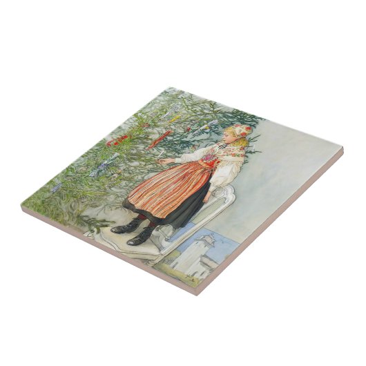 Carl Larsson Christmas Tree Fliese (Seite)