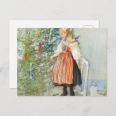 Carl Larsson Christmas Tree Postkarte (Vorne/Hinten)