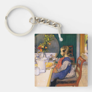 Carl Larsson Das jämmerliche Frühstück eines Langs Schlüsselanhänger