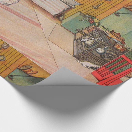 Carl Larsson, das Küchenverpackungspapier Geschenkpapier (Ecke)